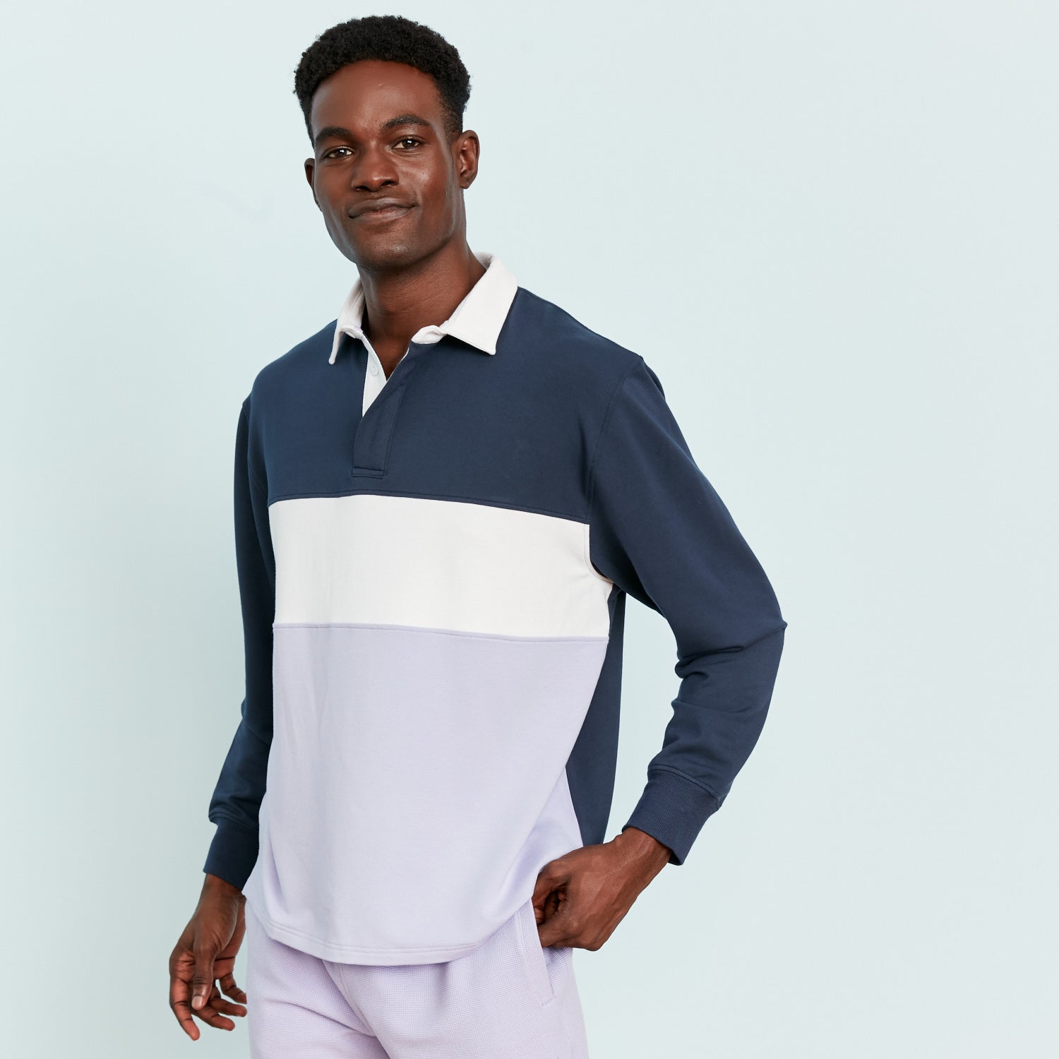 modelsizing1: Tope is 6’2” and wearing a medium. | type: men