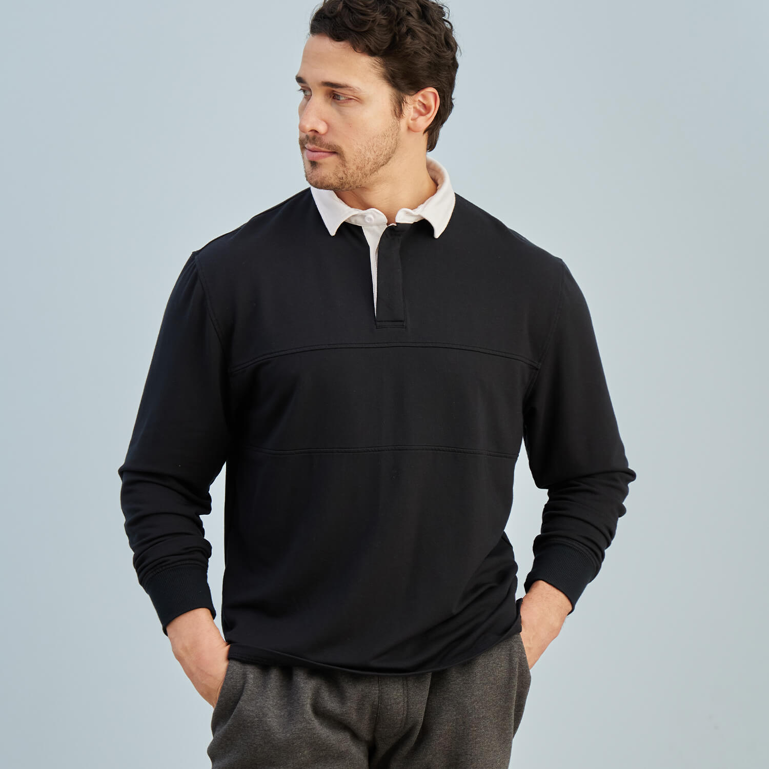 modelsizing1: Thomas is 5’10” and wearing a medium. | type: men