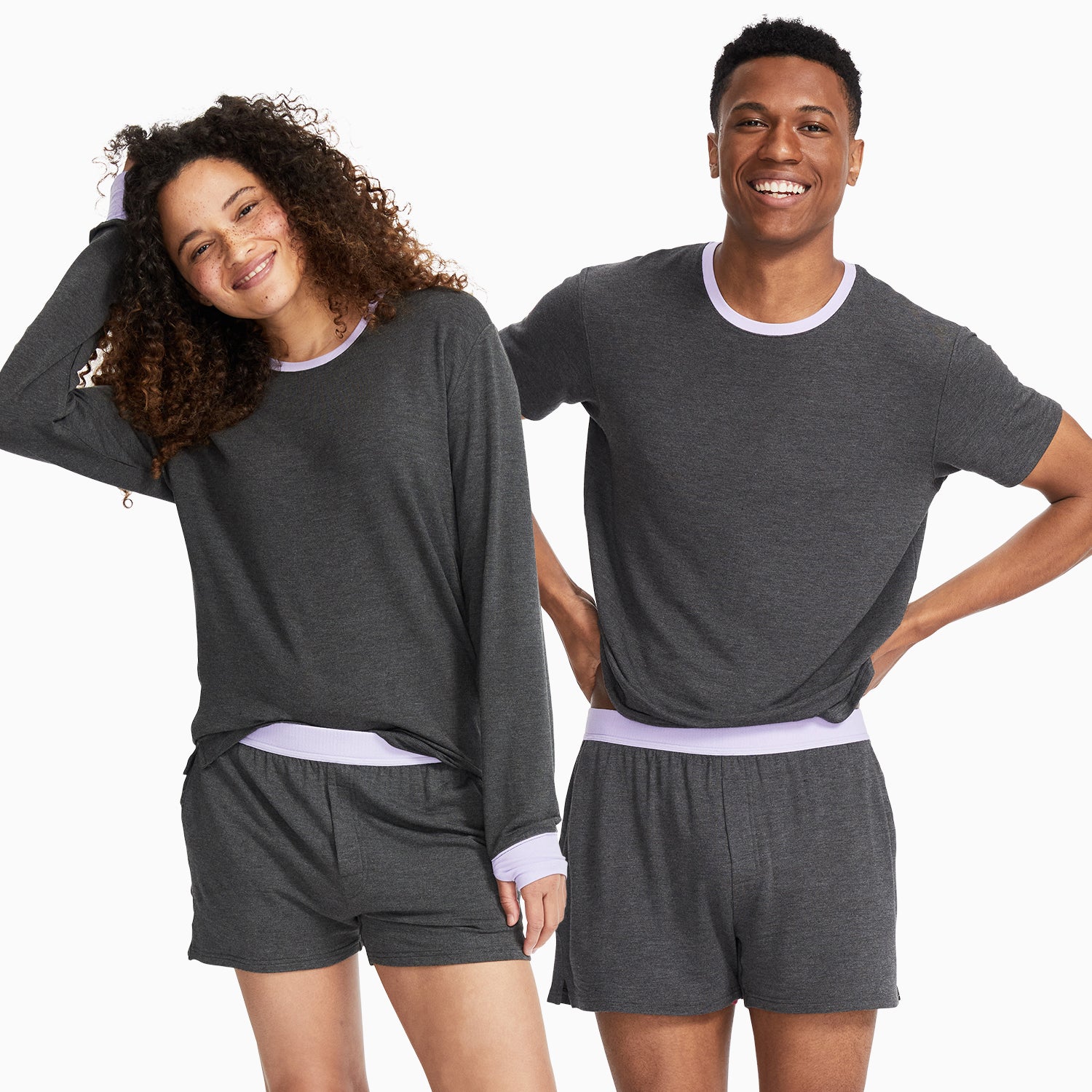 modelsizing1: Naja is 5’8” and wearing a small. | modelsizing2: Brandon is 6’0” and wearing a medium. | first: mens, best-sellers, bottoms, tops, womens, jambys | type: unisex